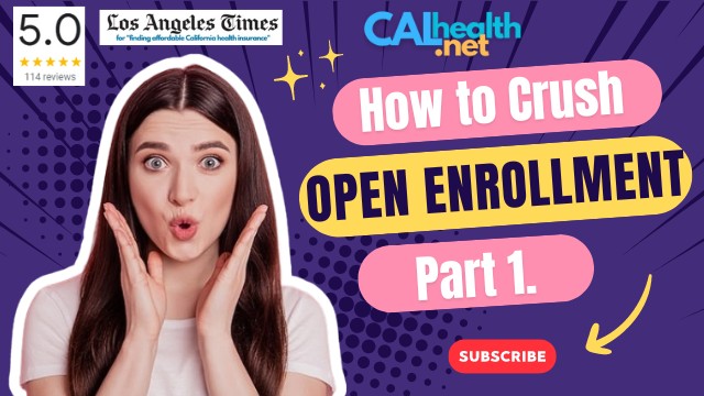 Person celebrating success with Covered California open enrollment on a computer screen