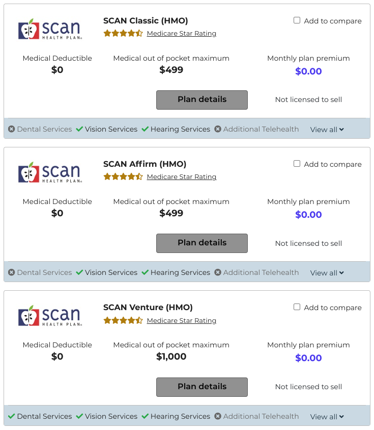 scan advantage plans in los angeles