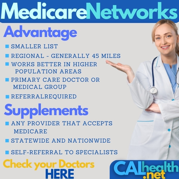 compare advantage plan and supplement doctor networks