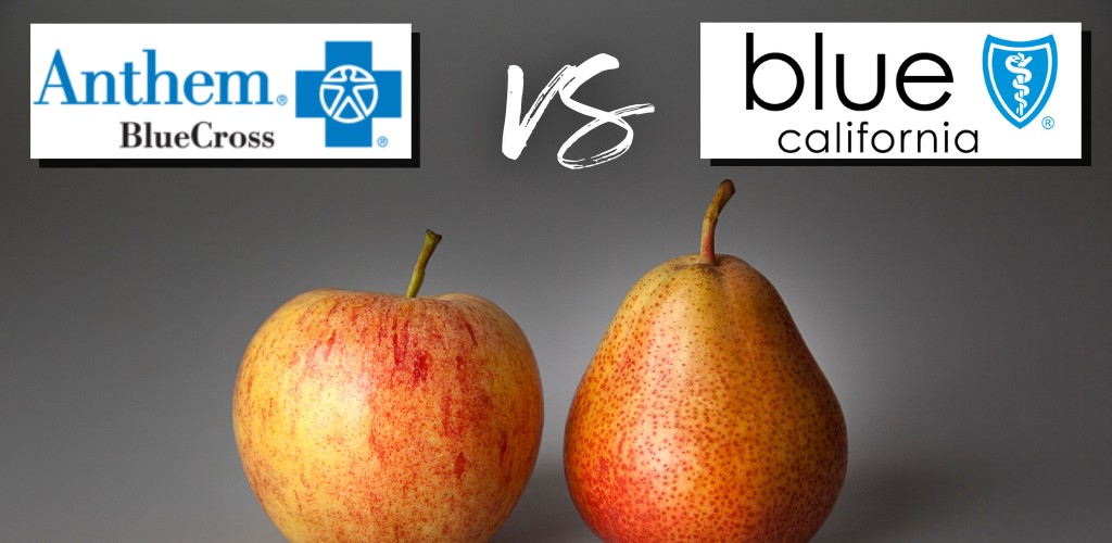 how to compare California Blue Shield versus Anthem Blue Cross