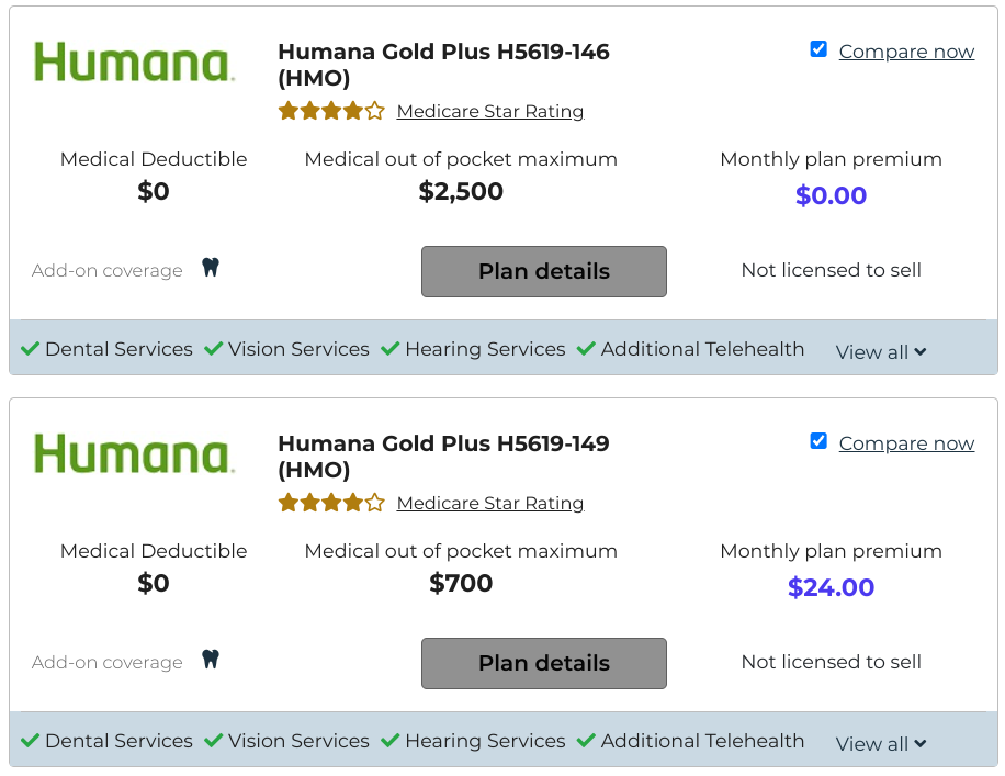 quote humana advantage plans in los angeles