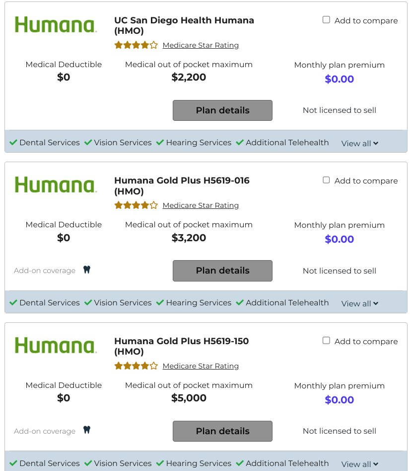 Humana California Medicare Advantage