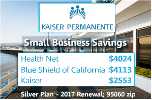 Kaiser Permanente group health insurance savings options for Santa Cruz County members starting January 2017
