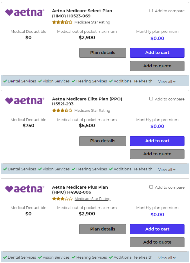 san jose aetna advantage plans quote